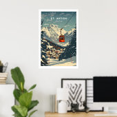 Poster Œuvre d'art murale St Anton 1 (Bureau à domicile)