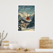 Poster Œuvre d'art murale St Anton 1 (Cuisine)