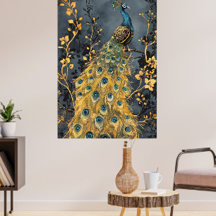 Poster œuvre d'art murale sur le thème du paigeon varié a