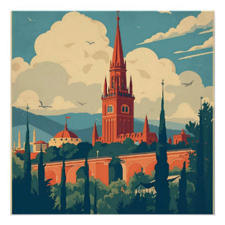 Poster Œuvre d'art murale vintage