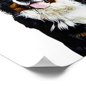 Poster Œuvre d'art personnalisée pour chien | Border Coll (Coin)