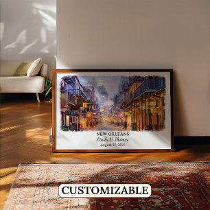 Poster Œuvre d'art personnalisée sur toile de La Nouvelle