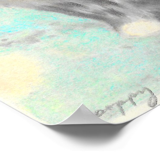 Poster Œuvre d'art pour la nurserie, illustration origina (Coin)