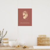 Poster Œuvre d'art scripturaire de foi chrétienne digne (Cuisine)