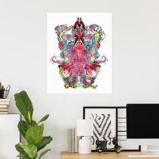 Poster Œuvre d'art surréaliste visionnaire | Fantaisie sy