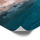 Poster Oeuvre d'artisanat de voyage de Big Sur, Californi (Coin)