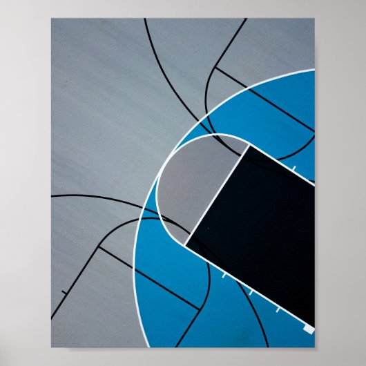 Poster Oeuvre de basket-ball cool (Devant)