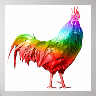 Poster Oeuvre de coq pour décorer l'art mural