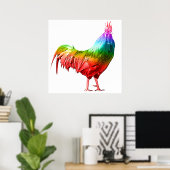 Poster Oeuvre de coq pour décorer l'art mural (Bureau à domicile)