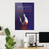 Poster Oeuvre de couverture de livre | Auteur Promotionne (Bureau à domicile)