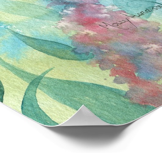 Poster Oeuvre de Fée Libre et Papillon par Molly Harrison (Coin)