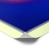 Poster Oeuvre de fleurs psychédélique (Coin)