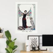 Poster Oeuvre de George Barbier (Bureau à domicile)