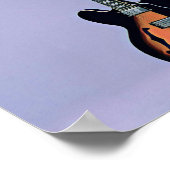 Poster oeuvre de guitare vintage (Coin)