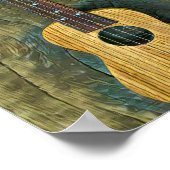 Poster oeuvre de guitare vintage (Coin)