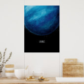 Poster Oeuvre de la planète Uranus - Illustration de l'es (Cuisine)