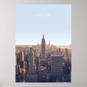 Poster Oeuvre de New York Skyline Travel