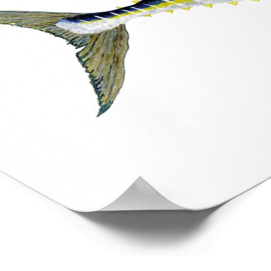 Poster Oeuvre de thon jaune (Coin)