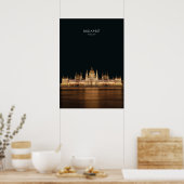 Poster Oeuvre de voyage Budapest, Hongrie (Cuisine)