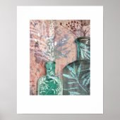 Poster Oeuvre d'origine Bouteille Vintage & Foliage (Devant)