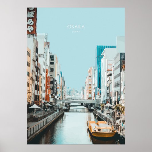 Poster OEuvre d'Osaka, Japon Travel (Devant)