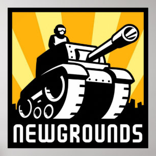 Poster Oeuvre du logo Newgrounds
