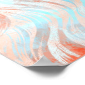 Poster OEuvre d'une fille couleur néon (Coin)