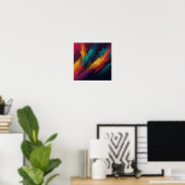 Poster Oeuvre élégante Peinte À La Main (Bureau à domicile)