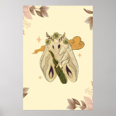 Poster Oeuvre Graphique Mystique, Fae Moth Beige (Devant)