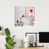 Poster OEuvre murale. (Bureau à domicile)