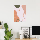 Poster OEuvre murale Abstraite (Bureau à domicile)