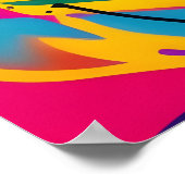 Poster OEuvre murale Abstraite en Lion (Coin)