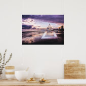 Poster Oeuvre murale Abstraite - Sables pourpres Moody (Cuisine)