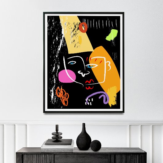 Poster OEuvre murale, Cubisme Abstrait,