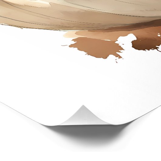 Poster OEuvre murale d'automne, Décor Citrouille d'automn (Coin)