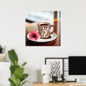 Poster OEuvre murale décorative - Mugs #4 (Bureau à domicile)