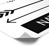 Poster OEuvre murale monochrome (Coin)