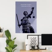 Poster OEuvre murale motivationnelle (Bureau à domicile)