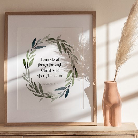 Poster OEuvre murale | Philippiens 4:13