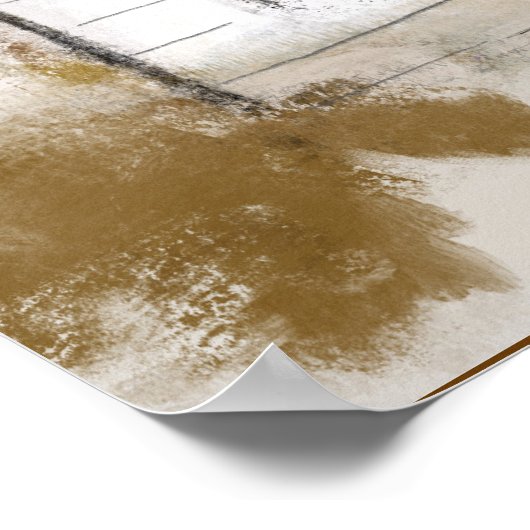 Poster OEuvre murale primitive (Coin)