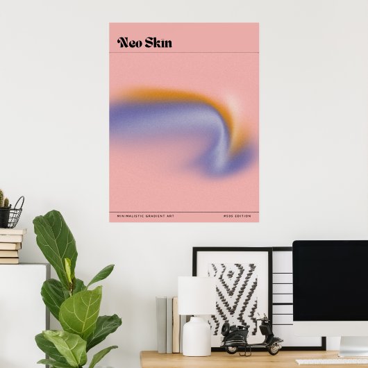 Poster OEuvre murale tendance (Bureau à domicile)