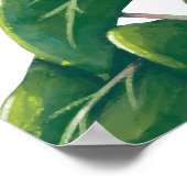 Poster Oeuvre Plante moderne, Feuilles tropicaux, Art Ver (Coin)