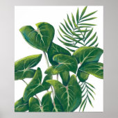 Poster Oeuvre Plante moderne, Feuilles tropicaux, Art Ver (Devant)