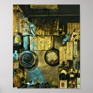 Poster Oeuvre vintage de Sushi