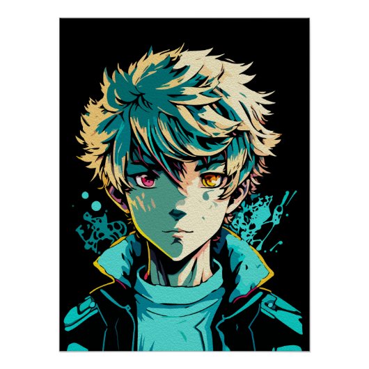 Poster Œuvres d'art créatives d'anime sur les murs | Garç (Devant)
