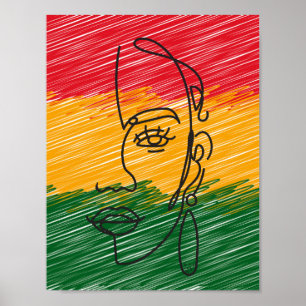 Poster Oeuvres d'art de couleur noire