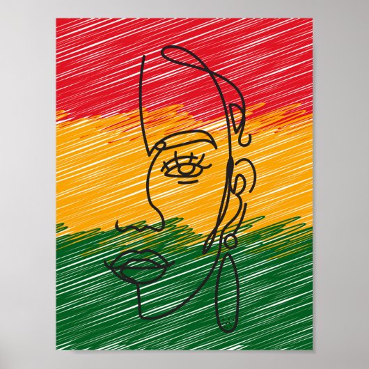 Poster Oeuvres d'art de couleur noire (Devant)