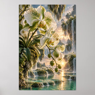 Poster Œuvres d'art murales de la vallée de la cascade au