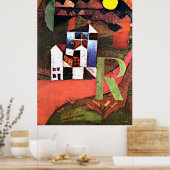 Poster Oeuvres d'art Paul Klee, Villa R (Cuisine)