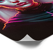 Poster of a Creepy Nun - Cyberpunk (Hoek)